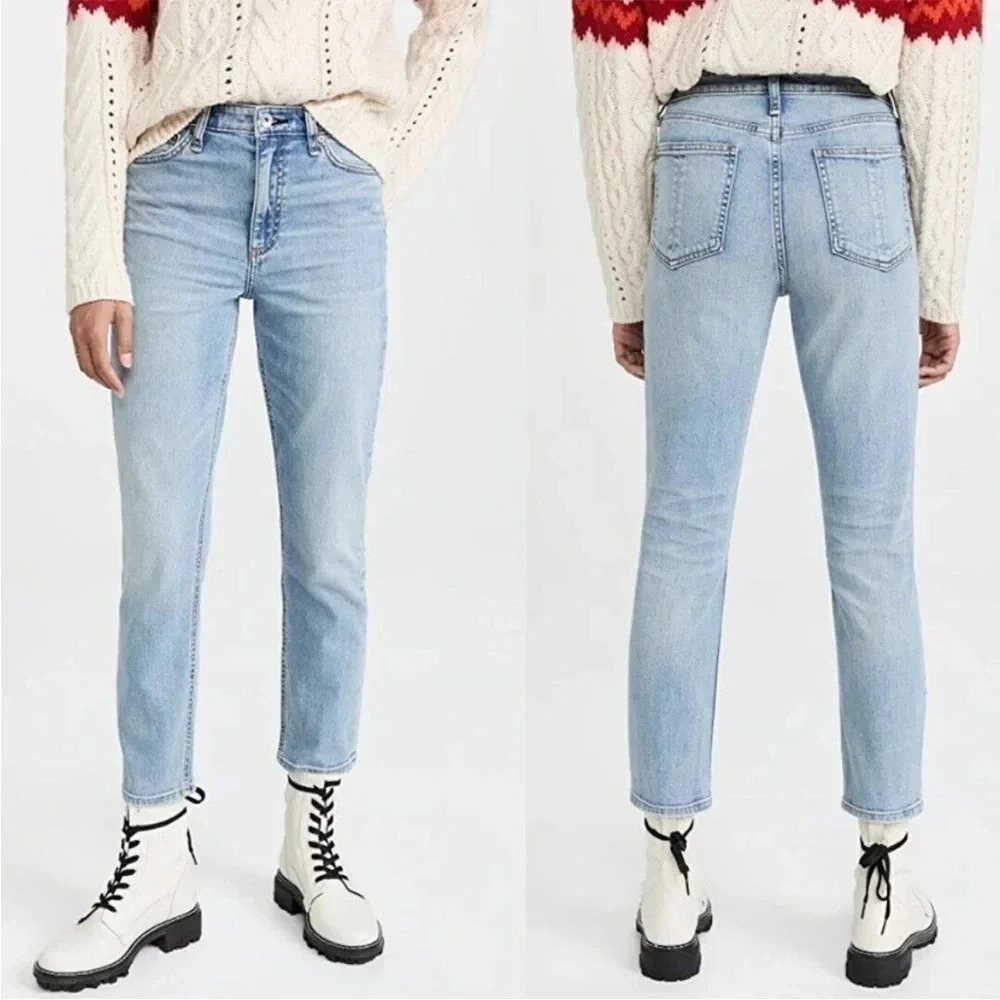 Rag & bone Nina cigarette high rise jeans